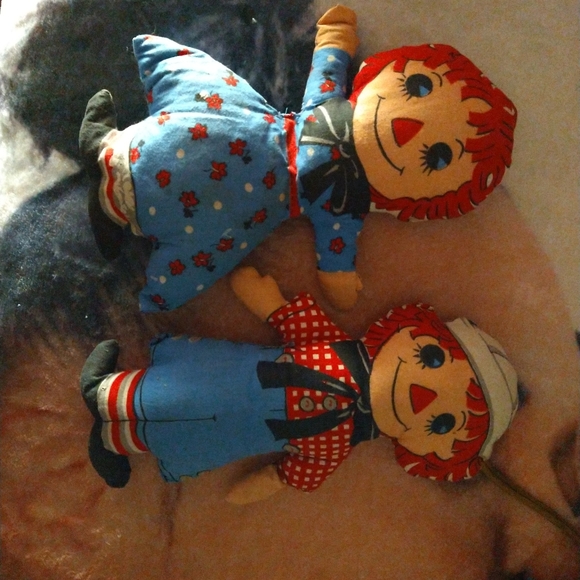 Raggedy Ann and raggedy Andy vintage dolls - Picture 2 of 4